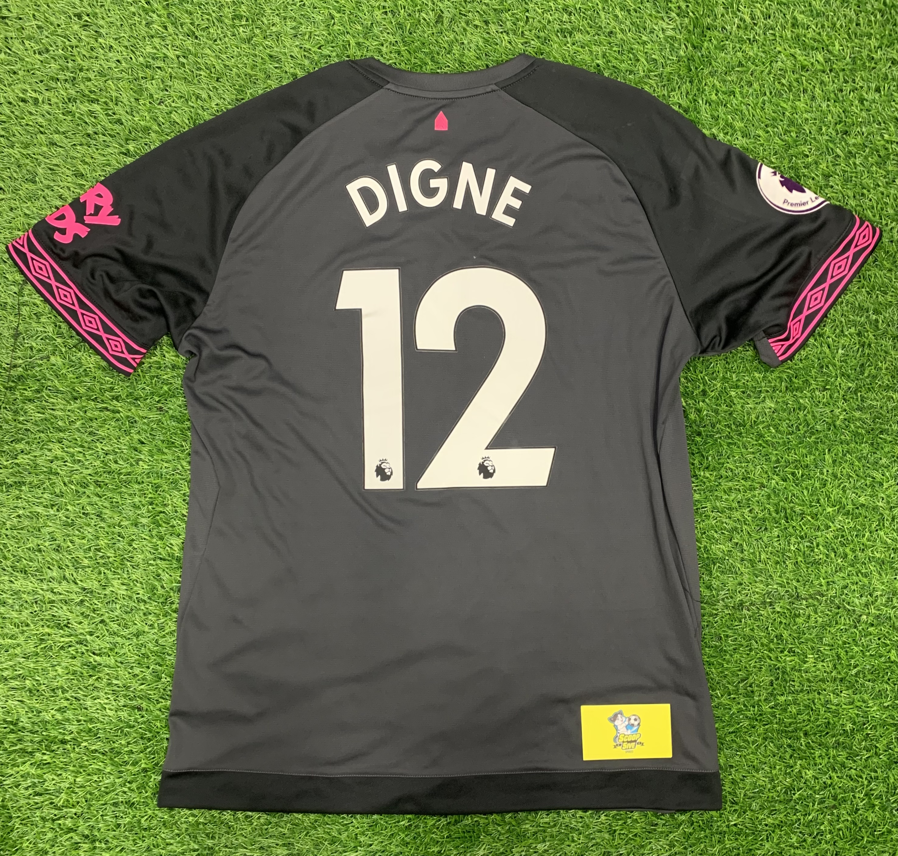 二手 90%新 2018-19 愛華頓 作客 球迷版 短袖 連12 Digne 連英超章