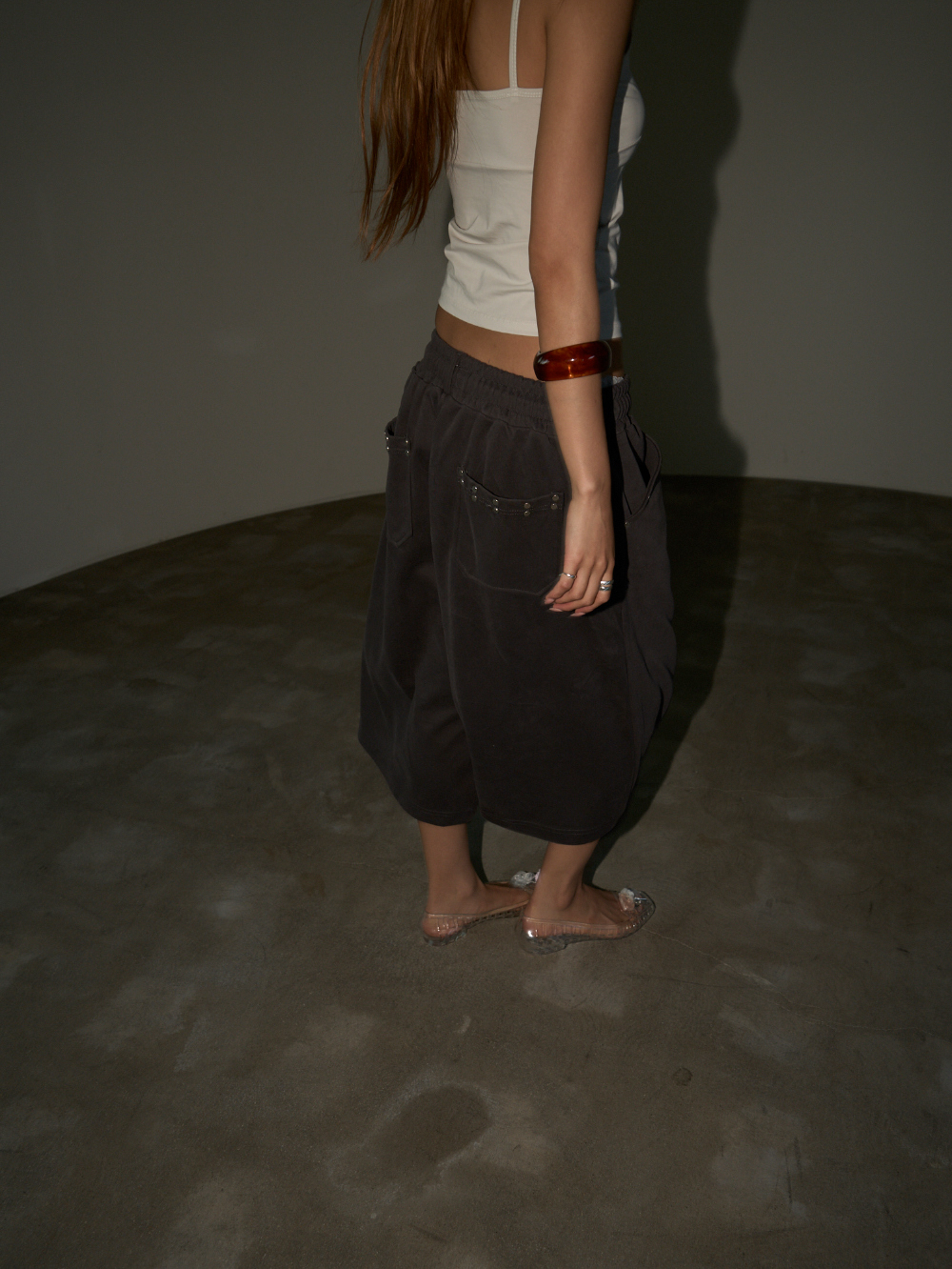 ⁠Studded Pocket Bermuda Pants