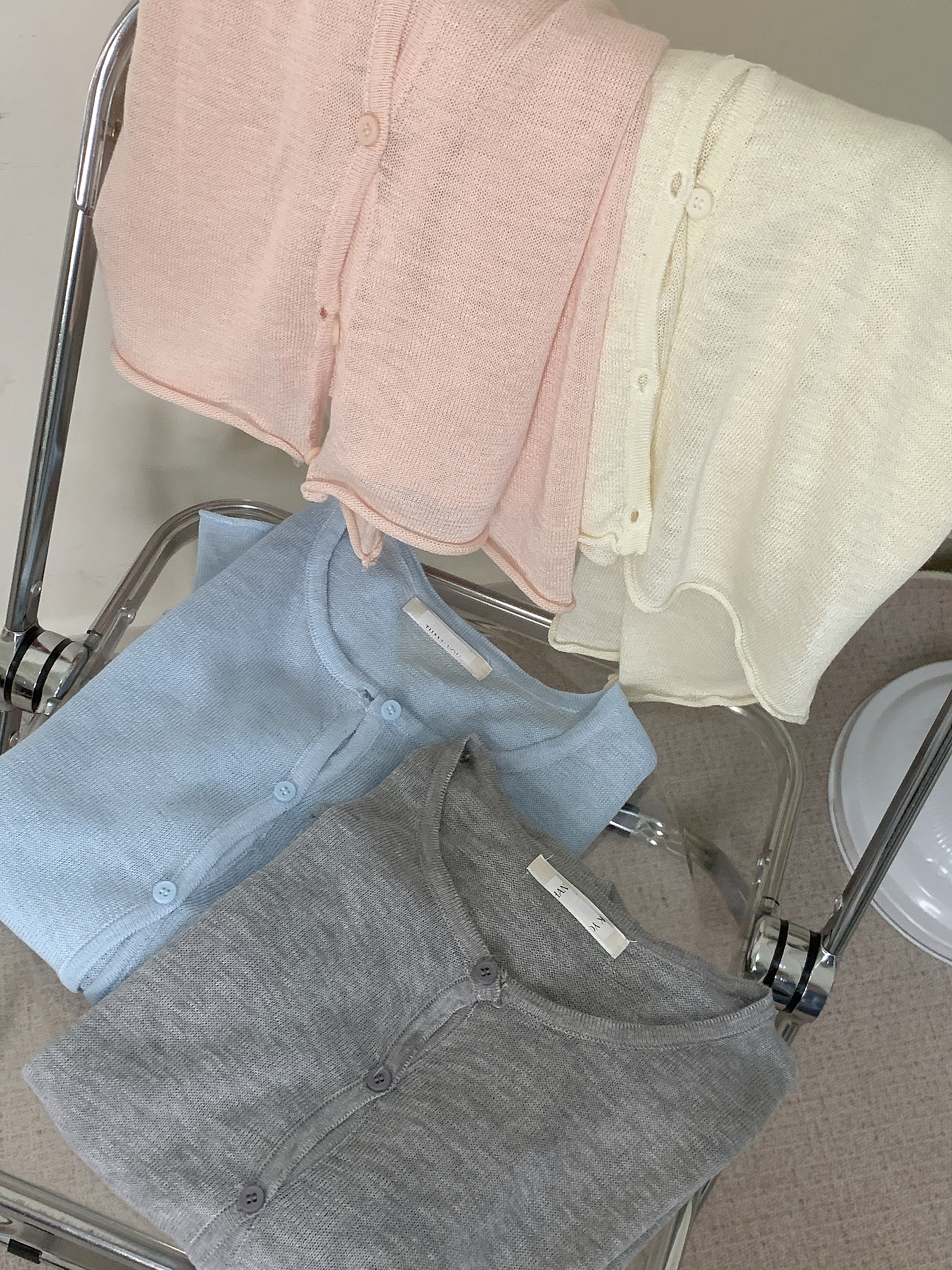 棉麻線料小外套（四色）