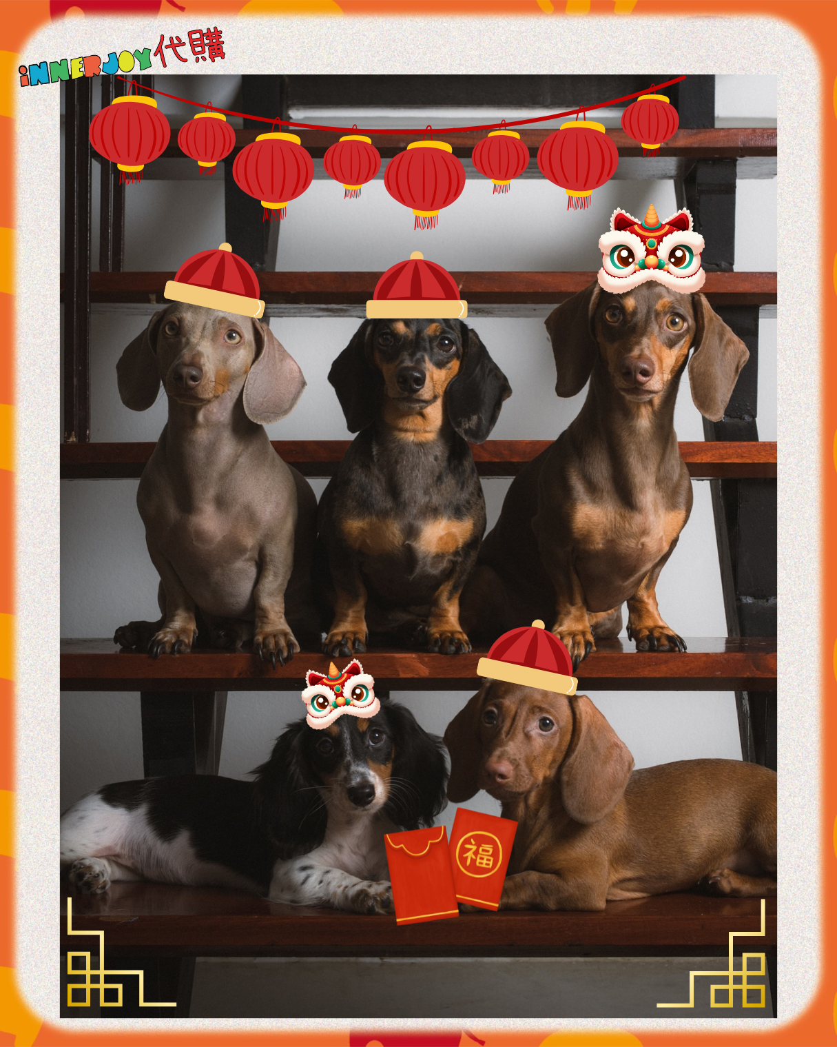 搶購 | 泰國人氣IP Bobby and Friends 臘腸狗盲盒 🧧 新年系列  「Just A Little Lion Dance」 泰國本土品牌 舊稱Saus.BKK