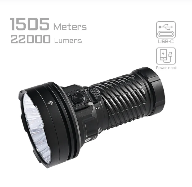 ACEBEAM X25 大功率遠程搜索手電筒 22000 流明照亮 1505 米極限視野