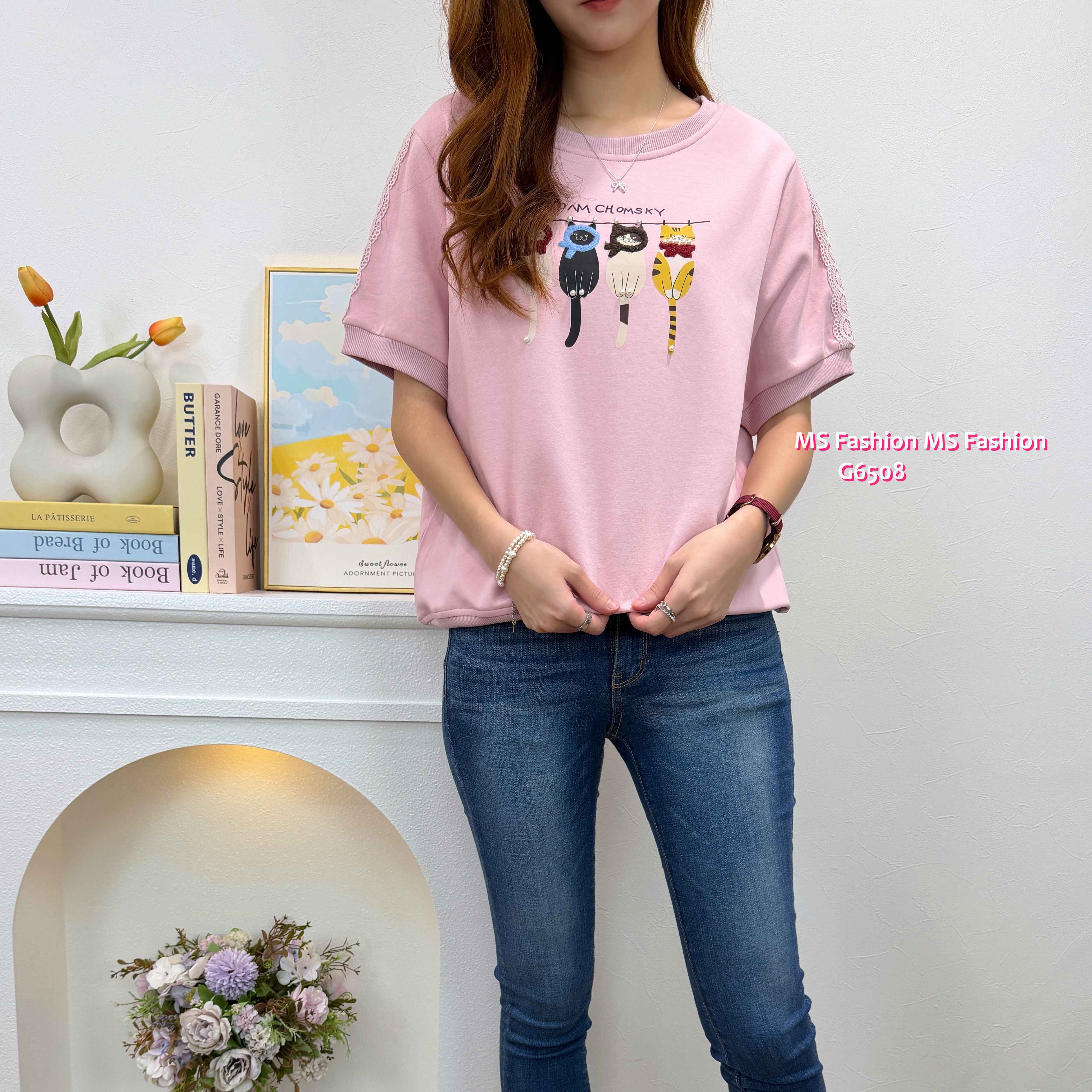 G6508 可愛4小貓top