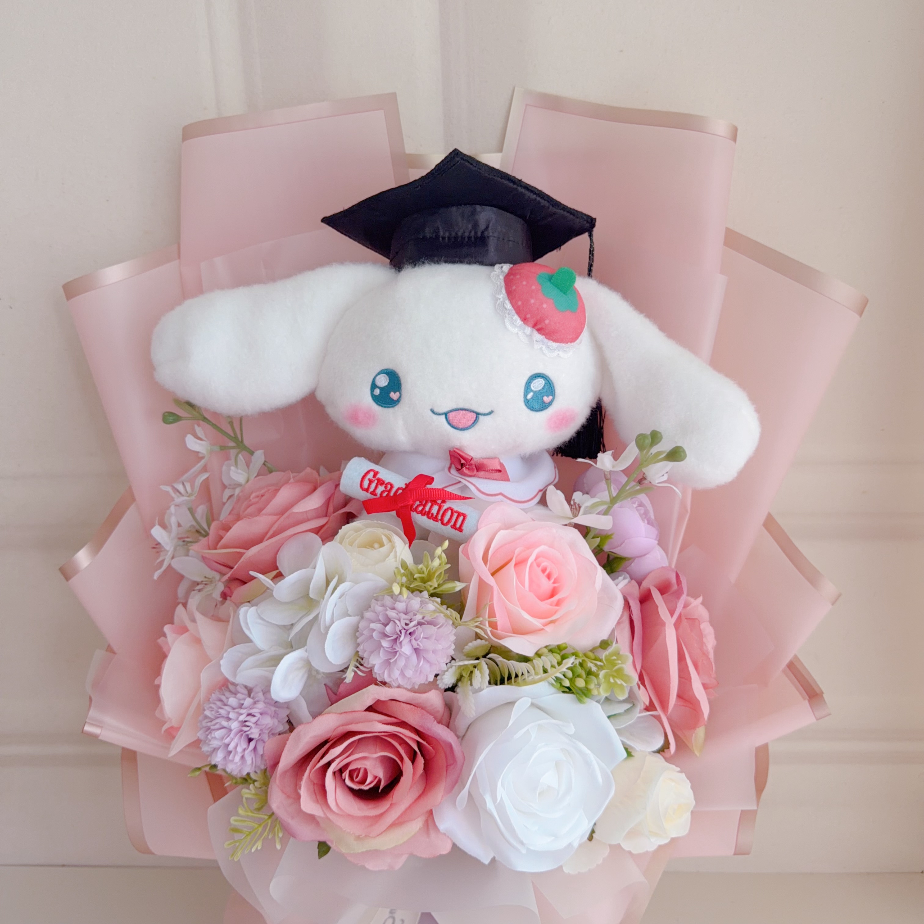 (現貨)肉桂狗畢業花束