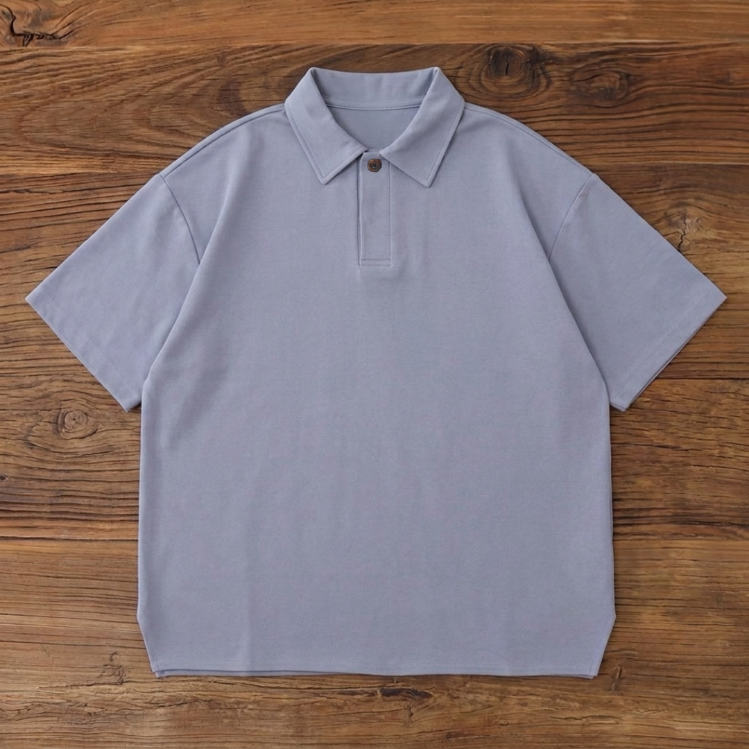 寬鬆短版涼感POLO