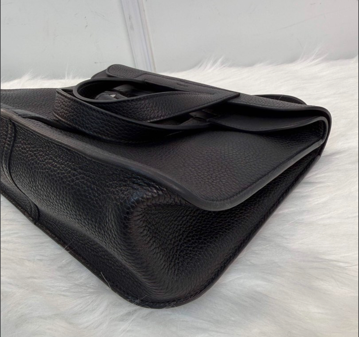 Hermes/愛馬仕 halzan31 哈喇子斜挎包 黑銀Togo皮 手提單肩包 經典低調 百搭通勤包包 A刻 