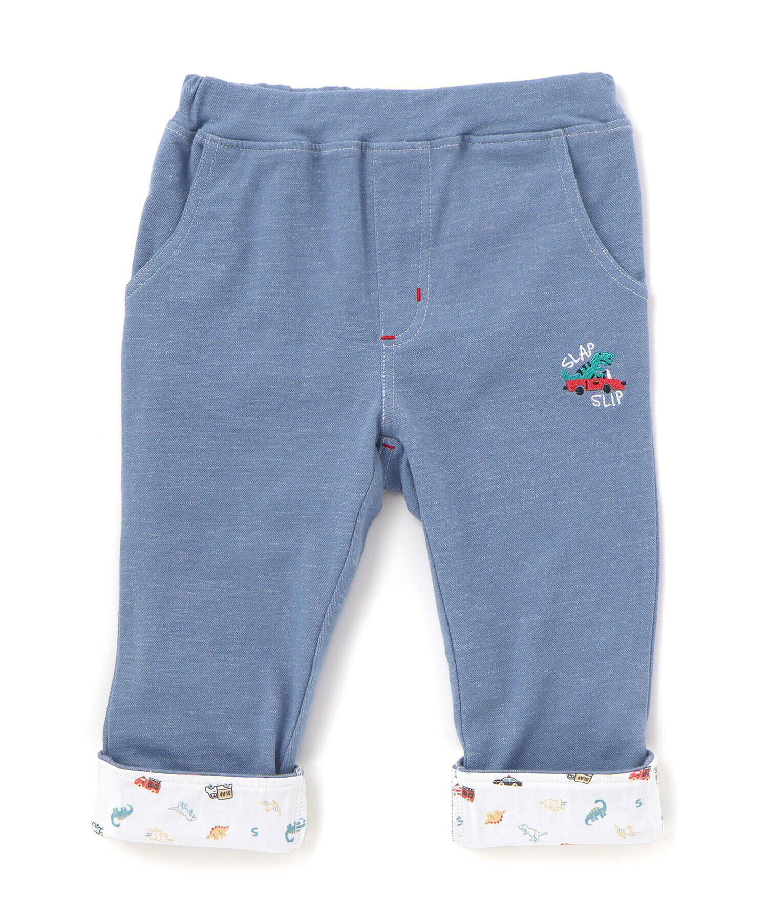 🆕【⭐訂購⭐】 🇯🇵日本直送🌀恐龍/汽車/太空圖案 捲褲腳 彈性七分褲［3款選］🌀[ELBA-0198][260308]