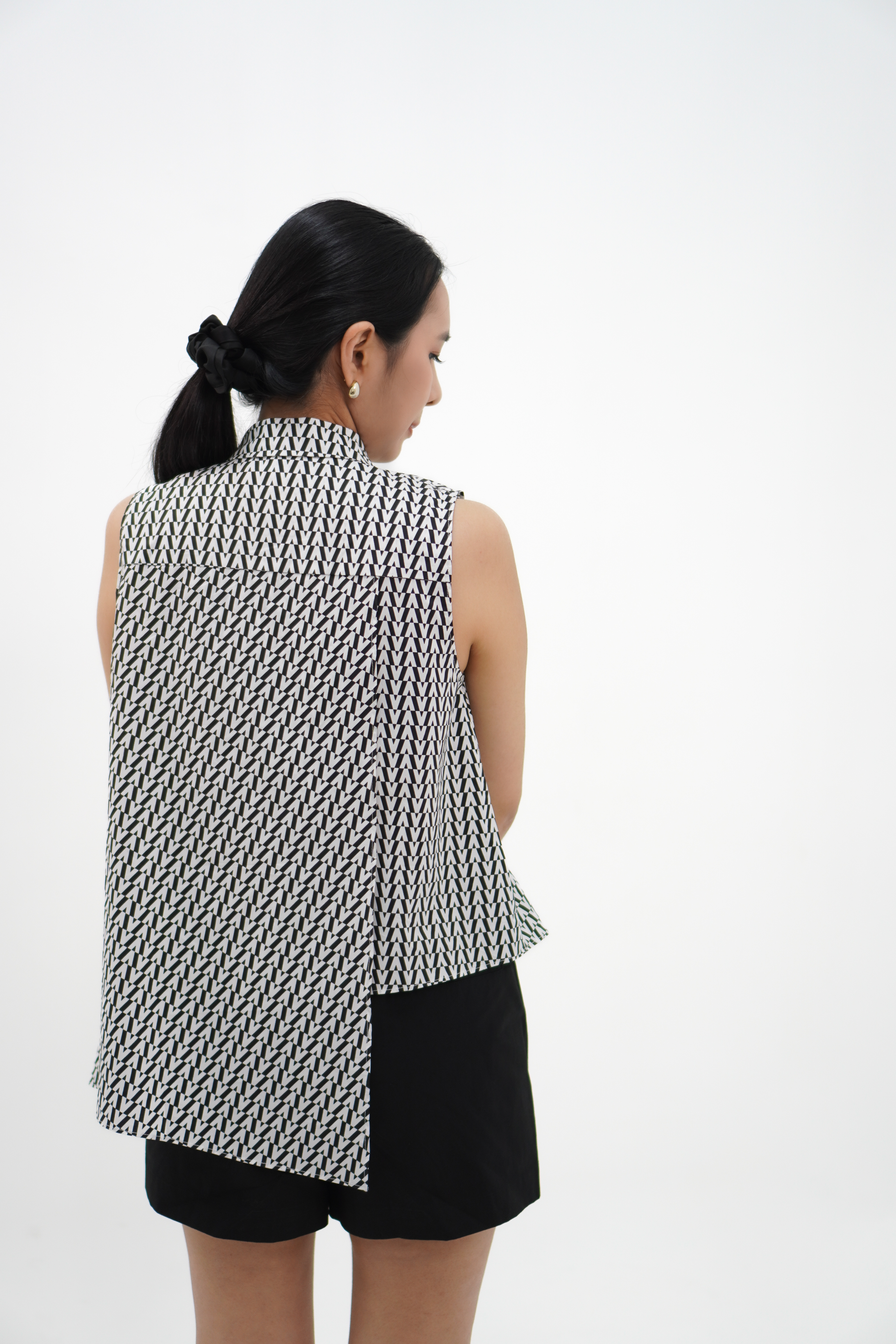 【设计师款】立领不规则衬衣