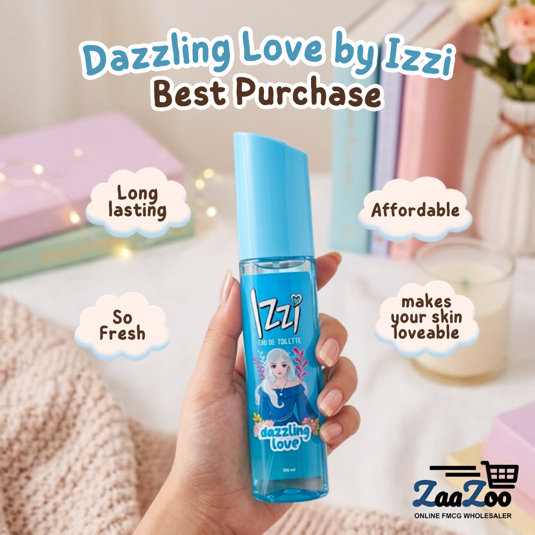  Dazzling Love Izzi Body Mist / Serum Spray pewangi badan 100ml - BLUE