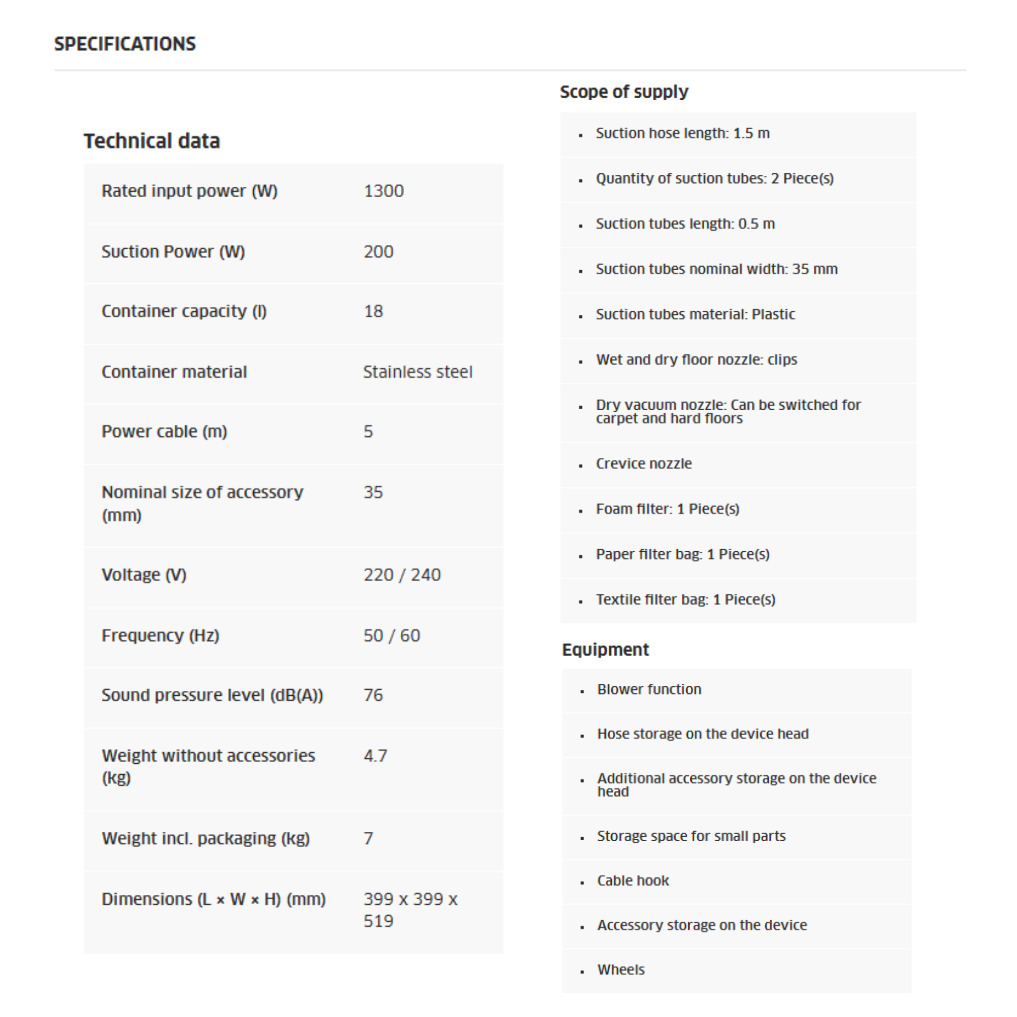 Karcher WD1 S Wet & Dry Vacuum Cleaner (WD1 S)