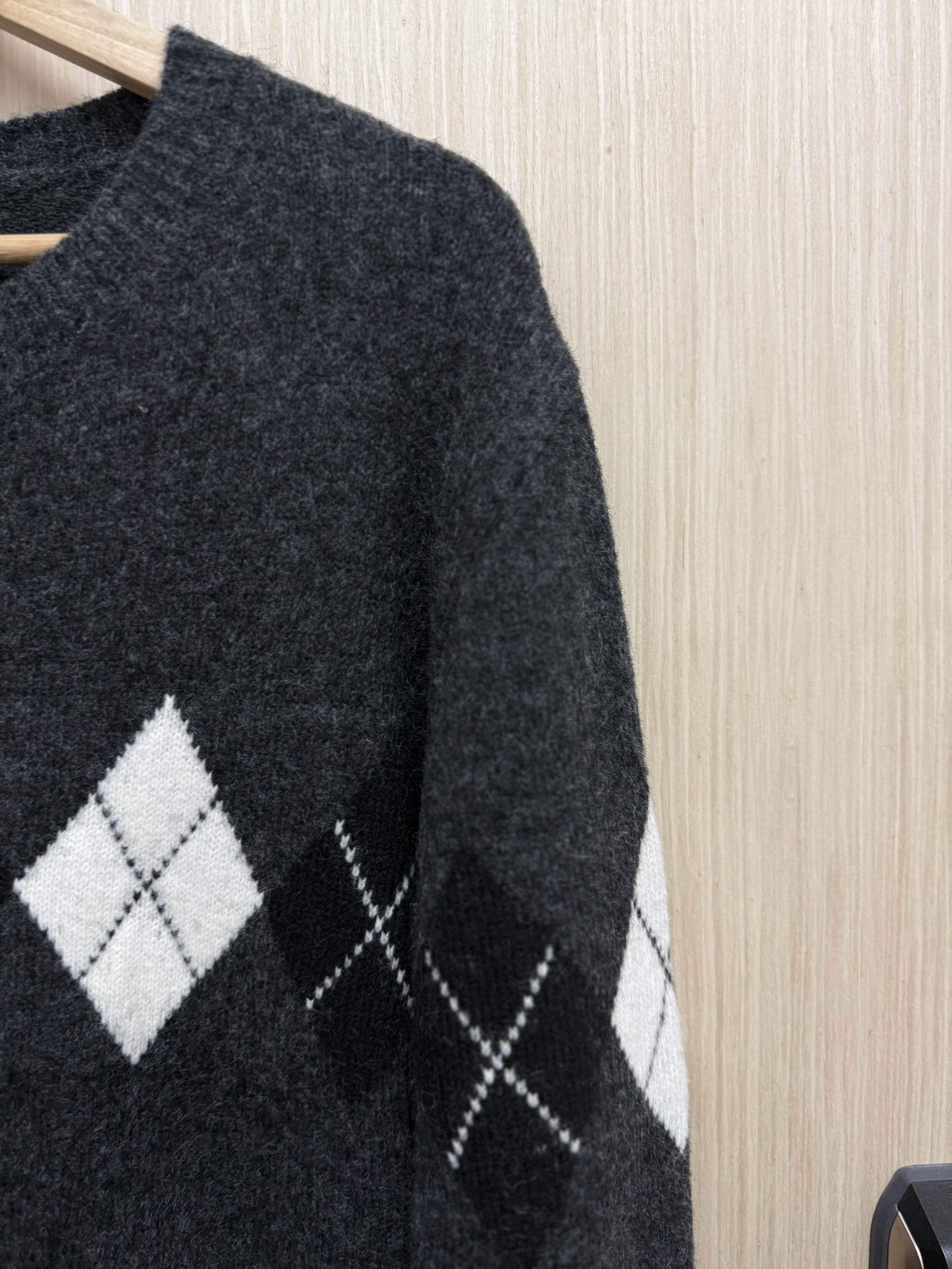 菱格冷外套（炭灰色）