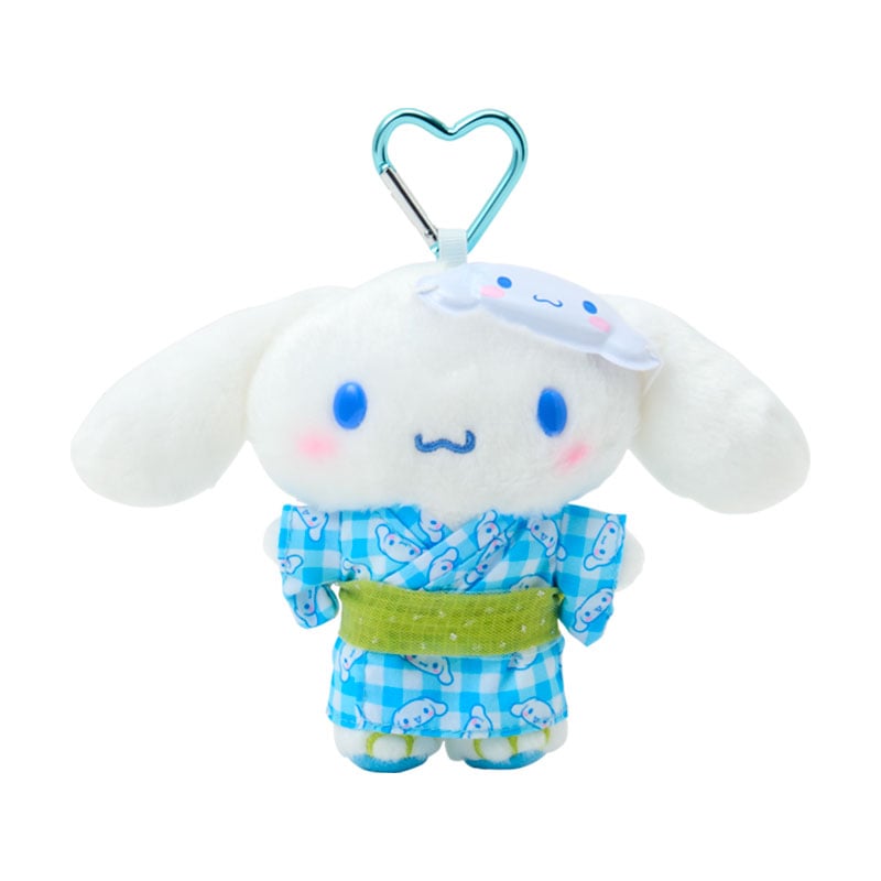 現貨｜Sanrio Cinnamoroll 玉桂狗 夏日祭典系列 日版 吊飾 毛公仔 連心形扣 (04188-2)