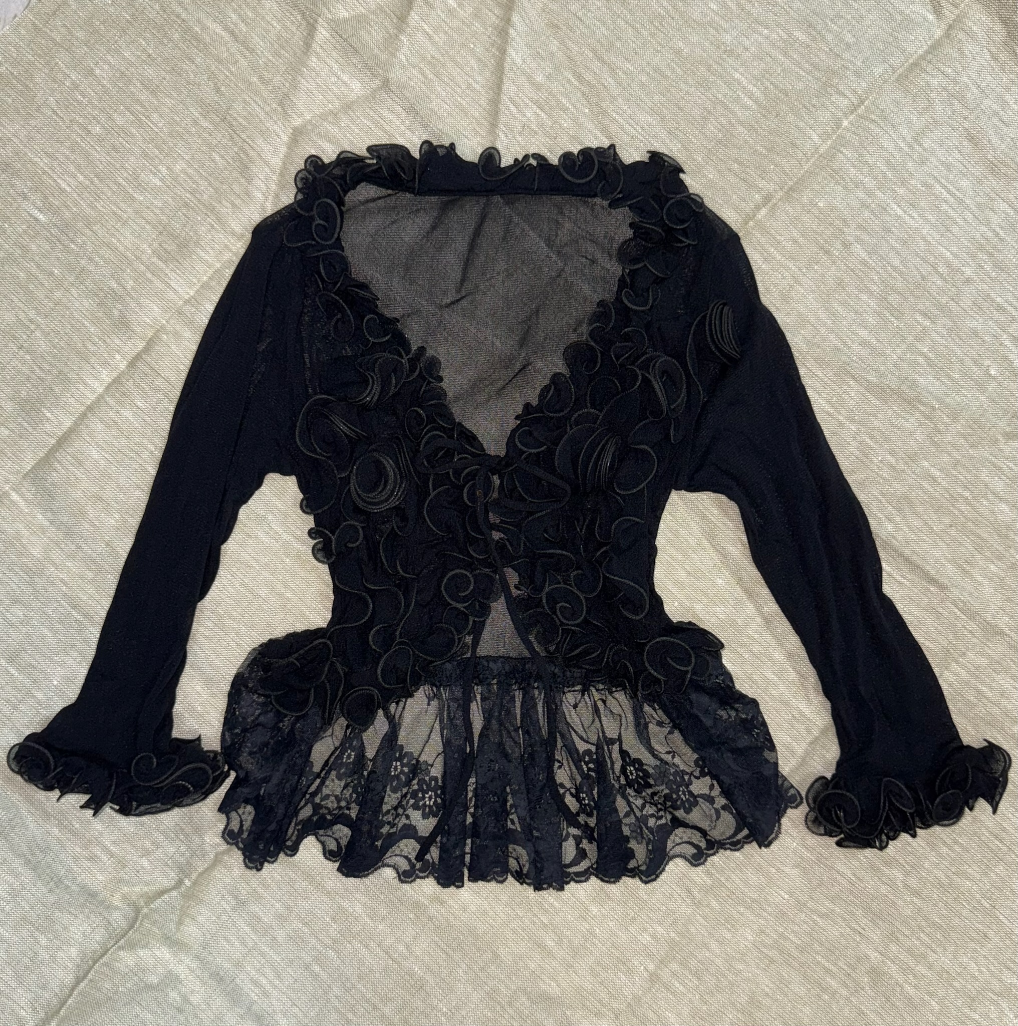 Romantic Victorian Lace Bolero Cardigan