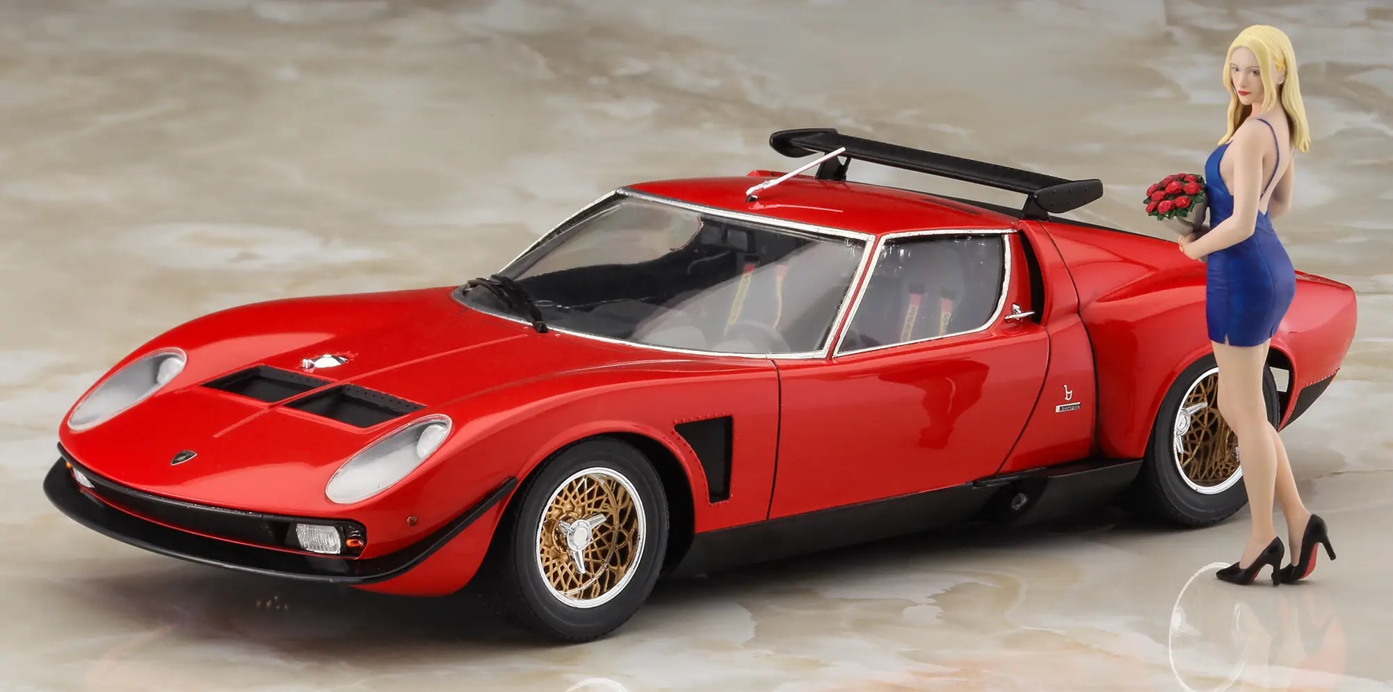 1/24 Lamborghini Jota SVR w/Girl Figure