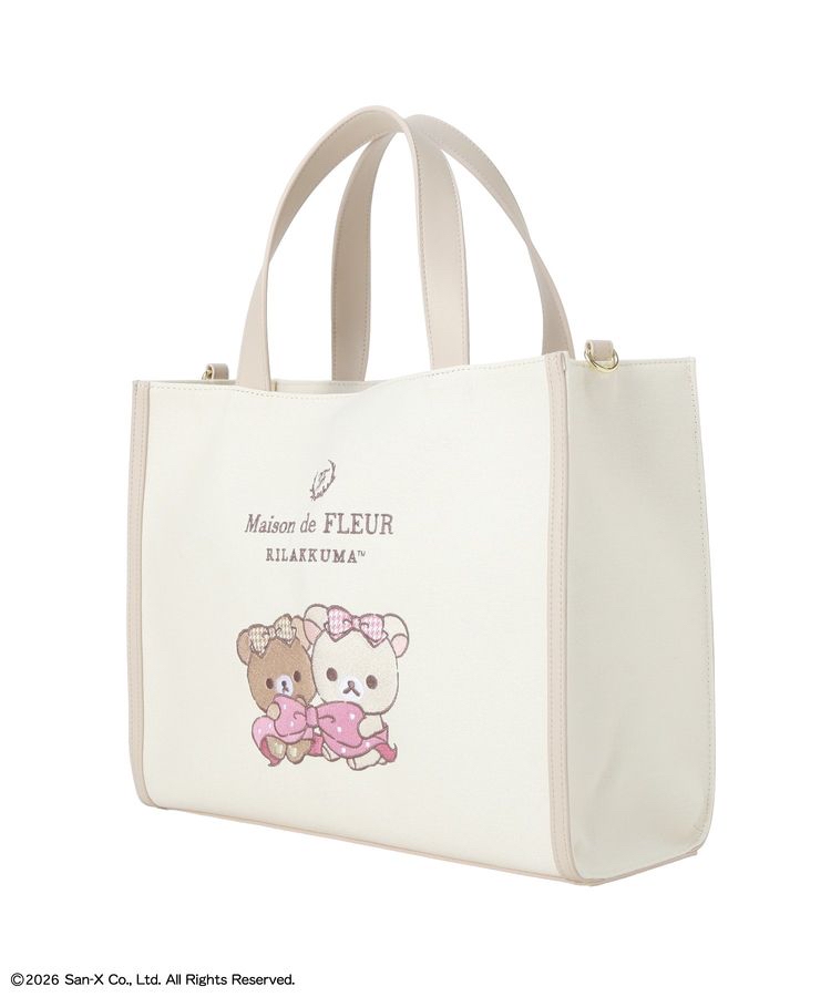 🎀【預訂】Maison de FLEUR × RILAKKUMA 2way Tote Bag 