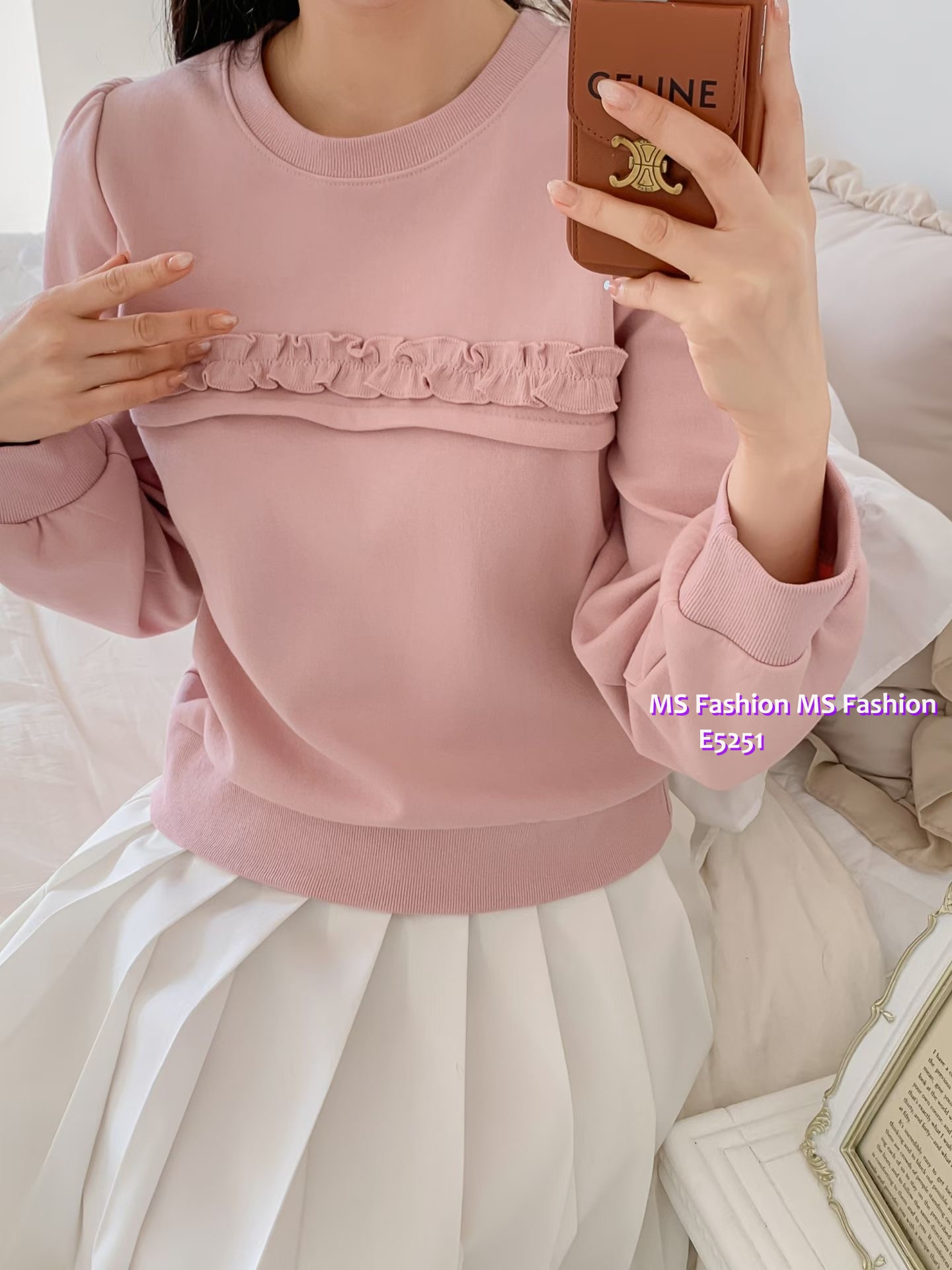 E5251 簡約有款ruffle top