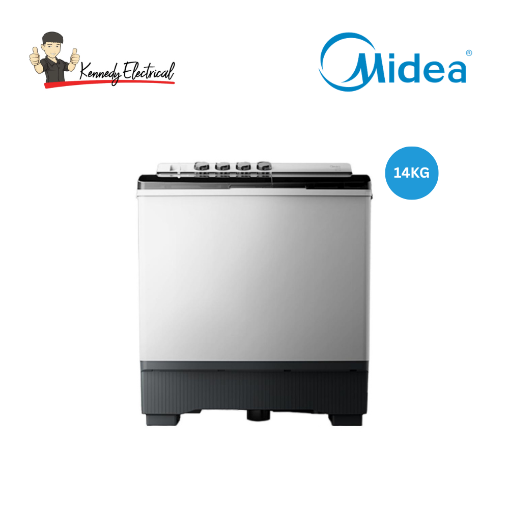 Midea 14kg White Twin-Tub Washing Machine (MT100W140)
