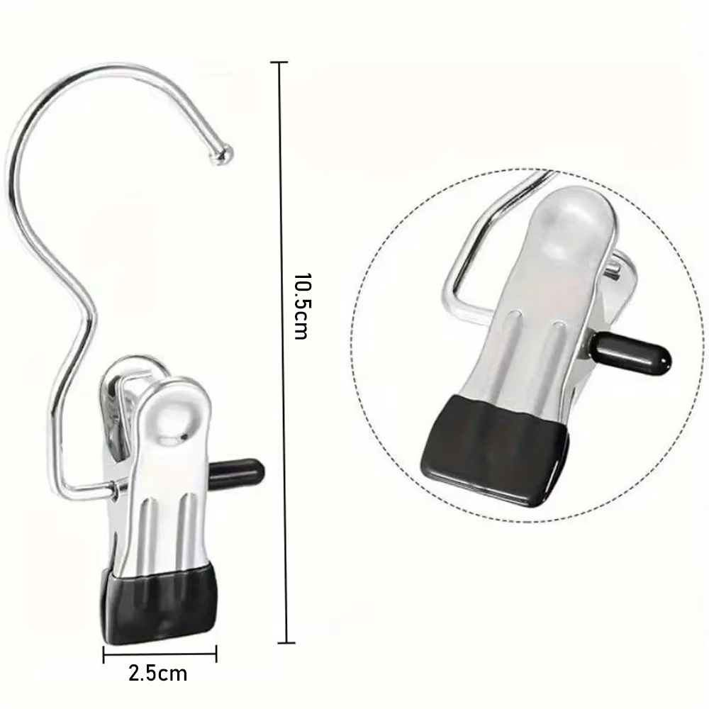 10x 不鏽鋼晾衣夾 黑色 UB0242