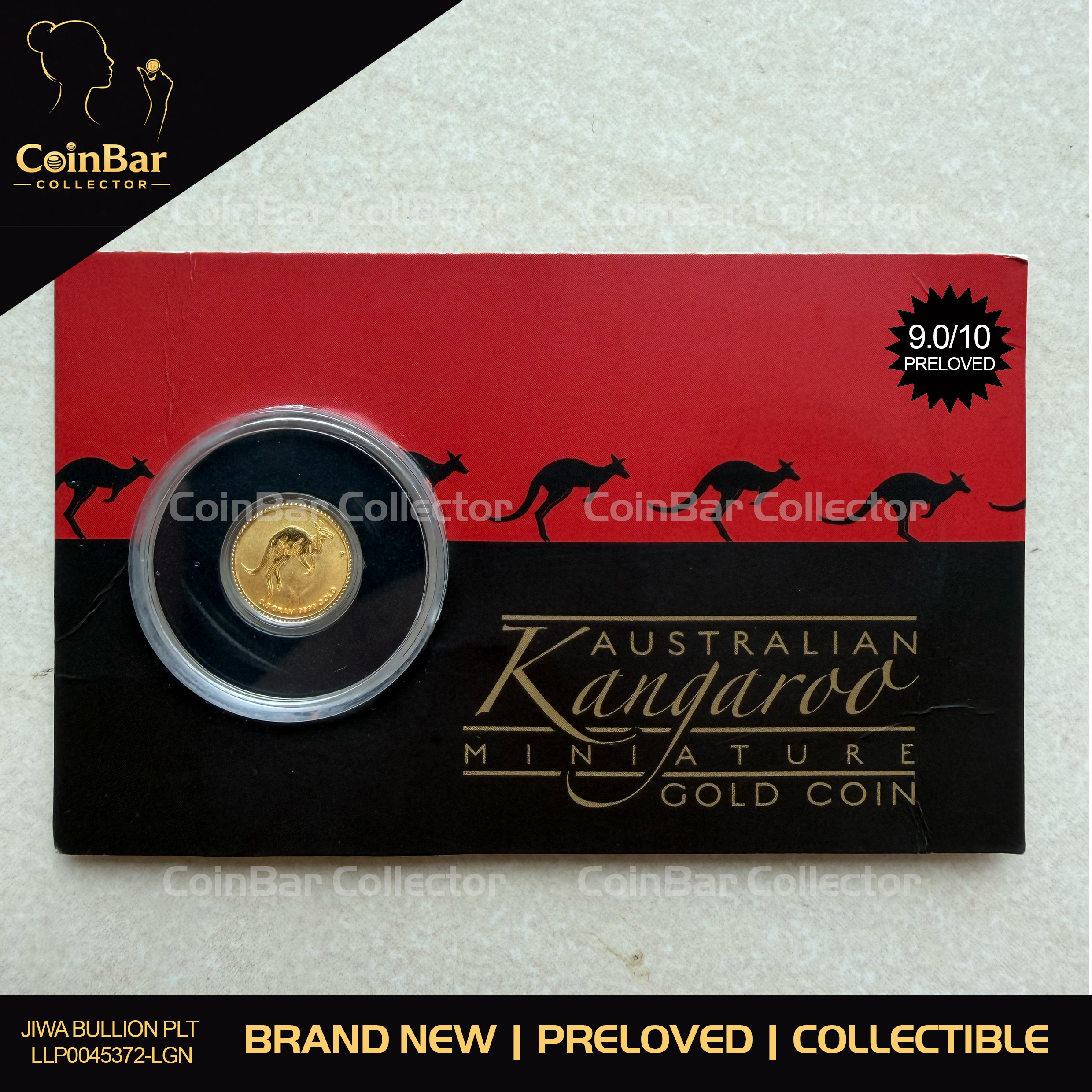 PERTH MINT 2017 0.5g Kangaroo 🇦🇺 Aus Fine Gold Coin 999.9 (Mini Roo) 袋鼠币