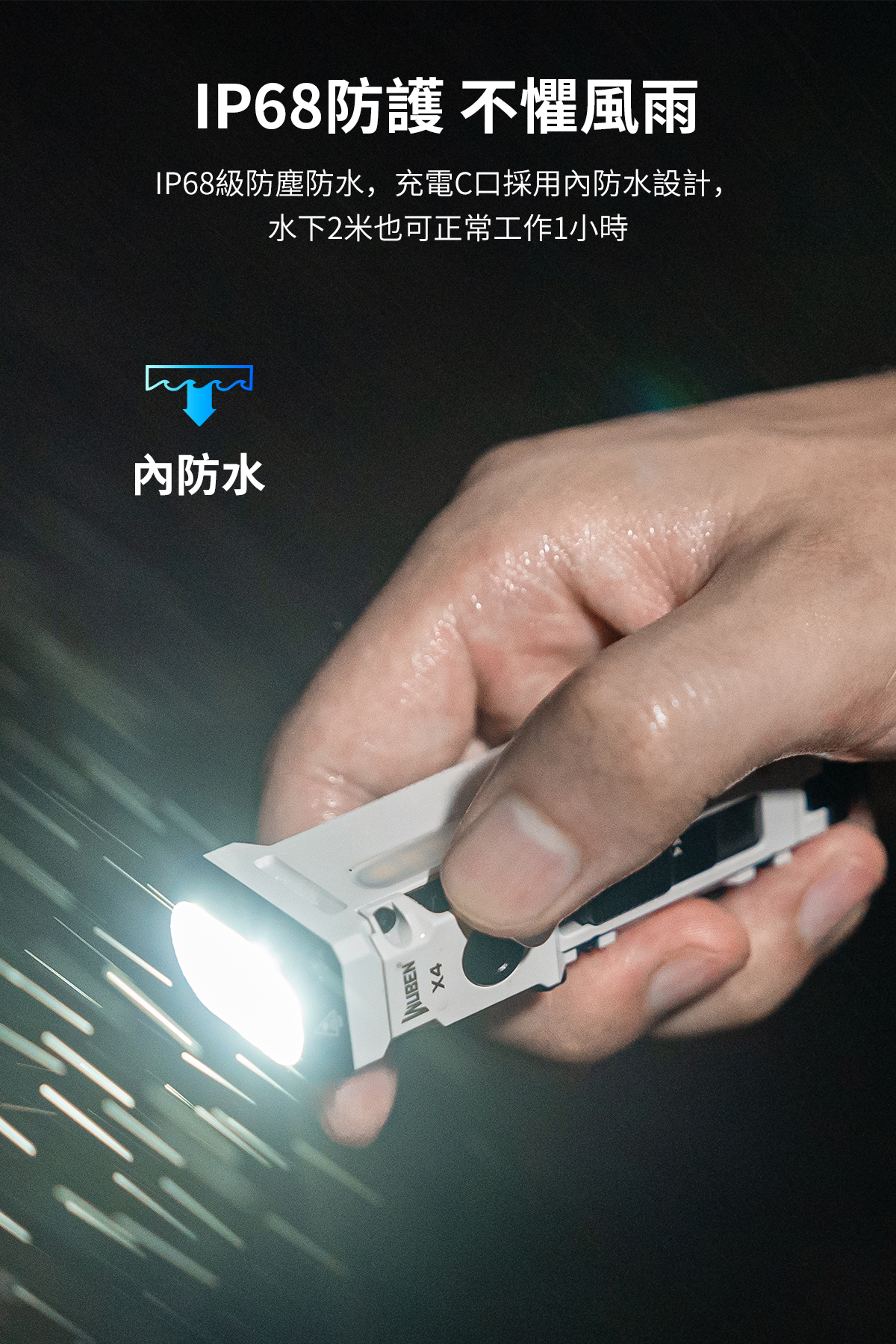 Wuben X4 輕量化多功能手電筒