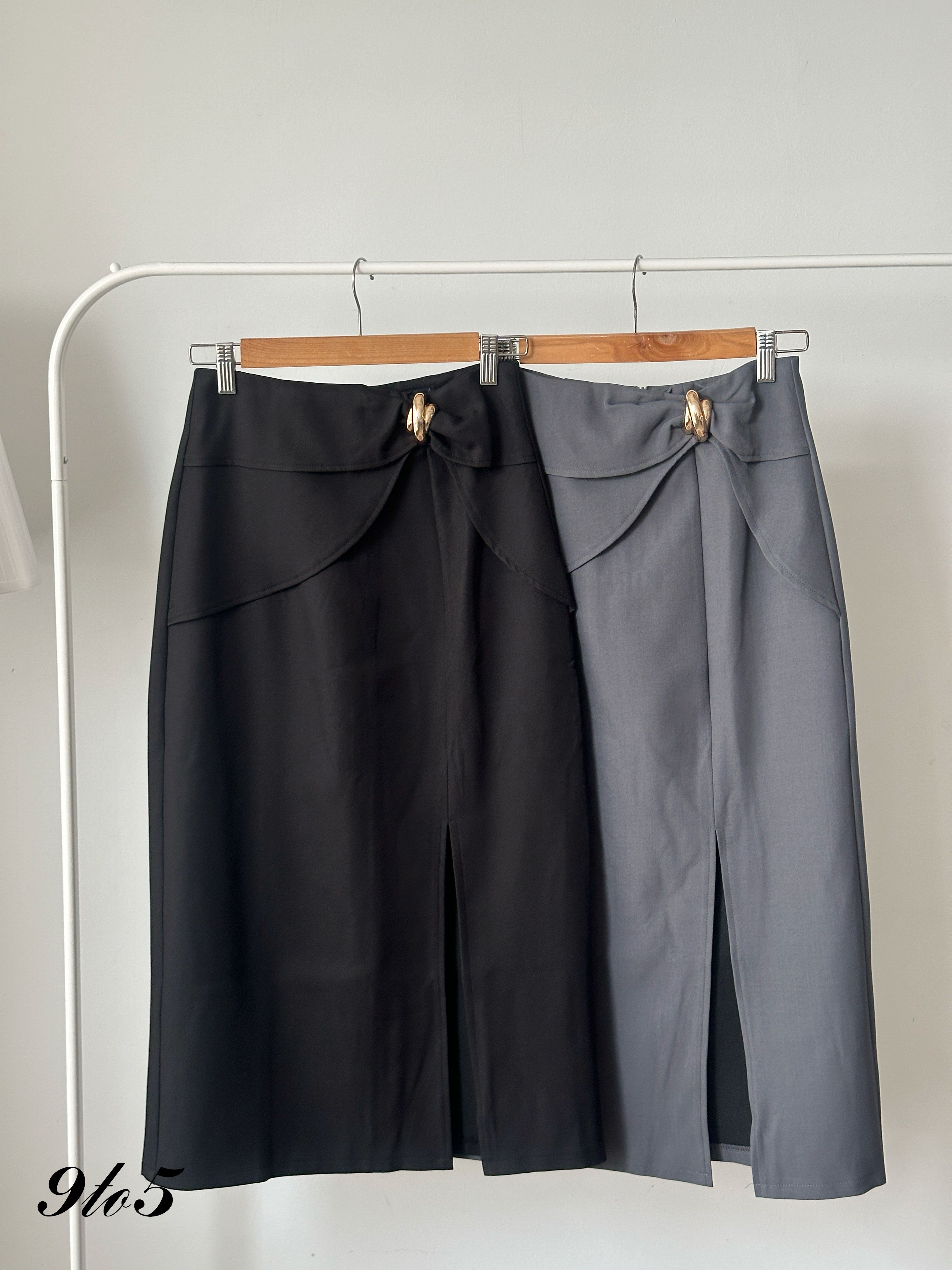 S1905 Long Splited Pencil Skirt - 3 Colors 