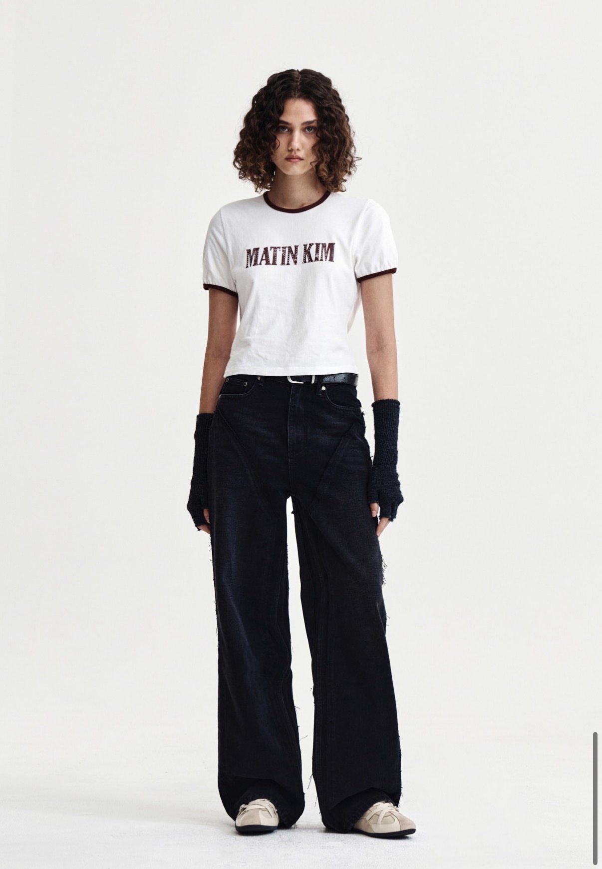 MATIN KIM 特價場 STUD LOGO RINGER TOP 