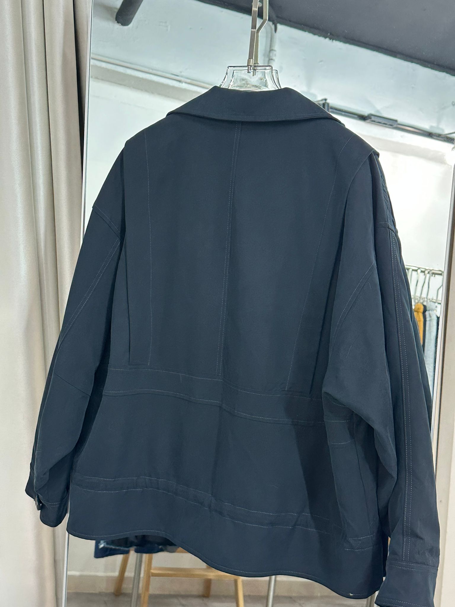 SS2613 深藍色簡約工裝感外套