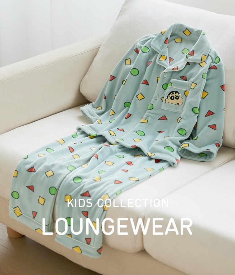 💚代購 台灣直送💚正版授權 蠟筆小新滿印絲絨長袖家居服上下套裝