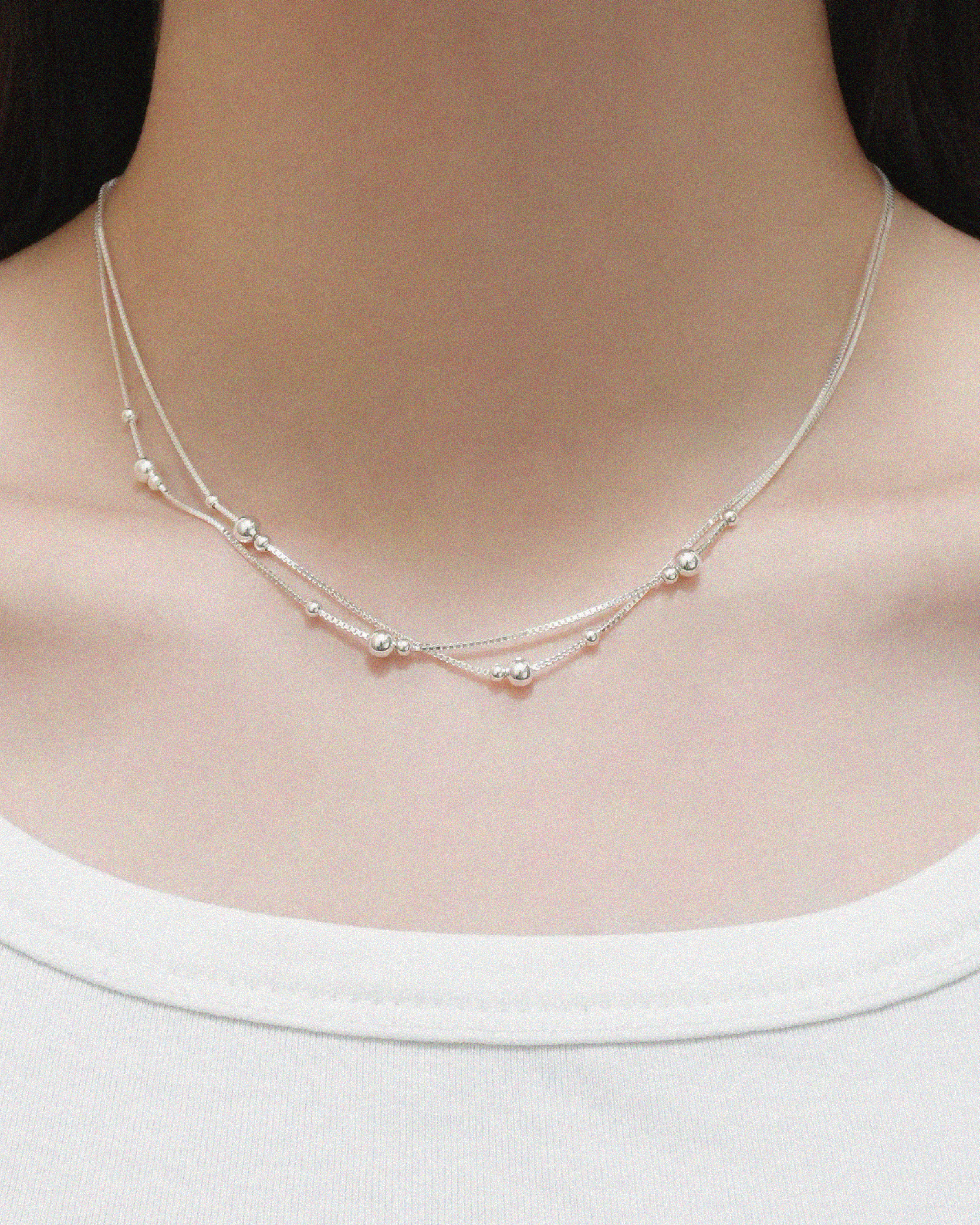 Chic Layered Bead Necklace