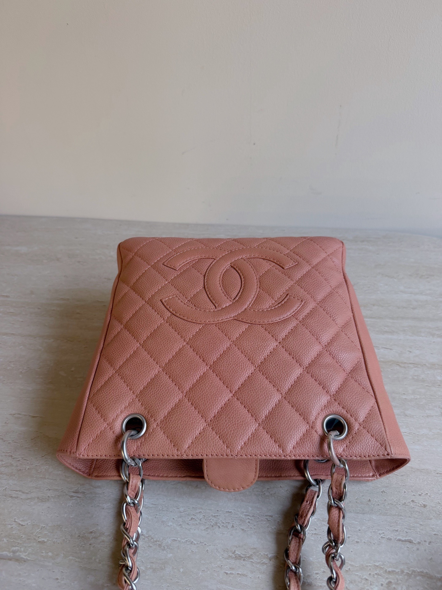【預訂貨品】Chanel 粉色荔枝紋牛皮tote bag