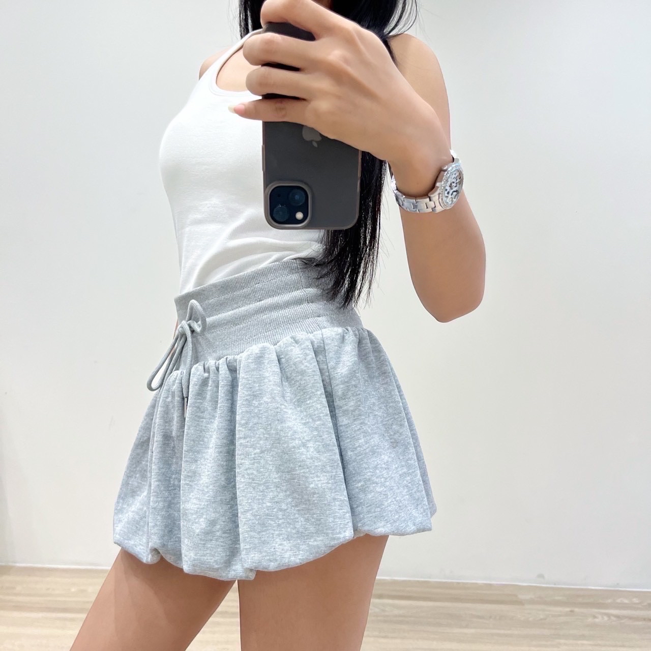 Bkk秋冬款 修腰泡泡裙