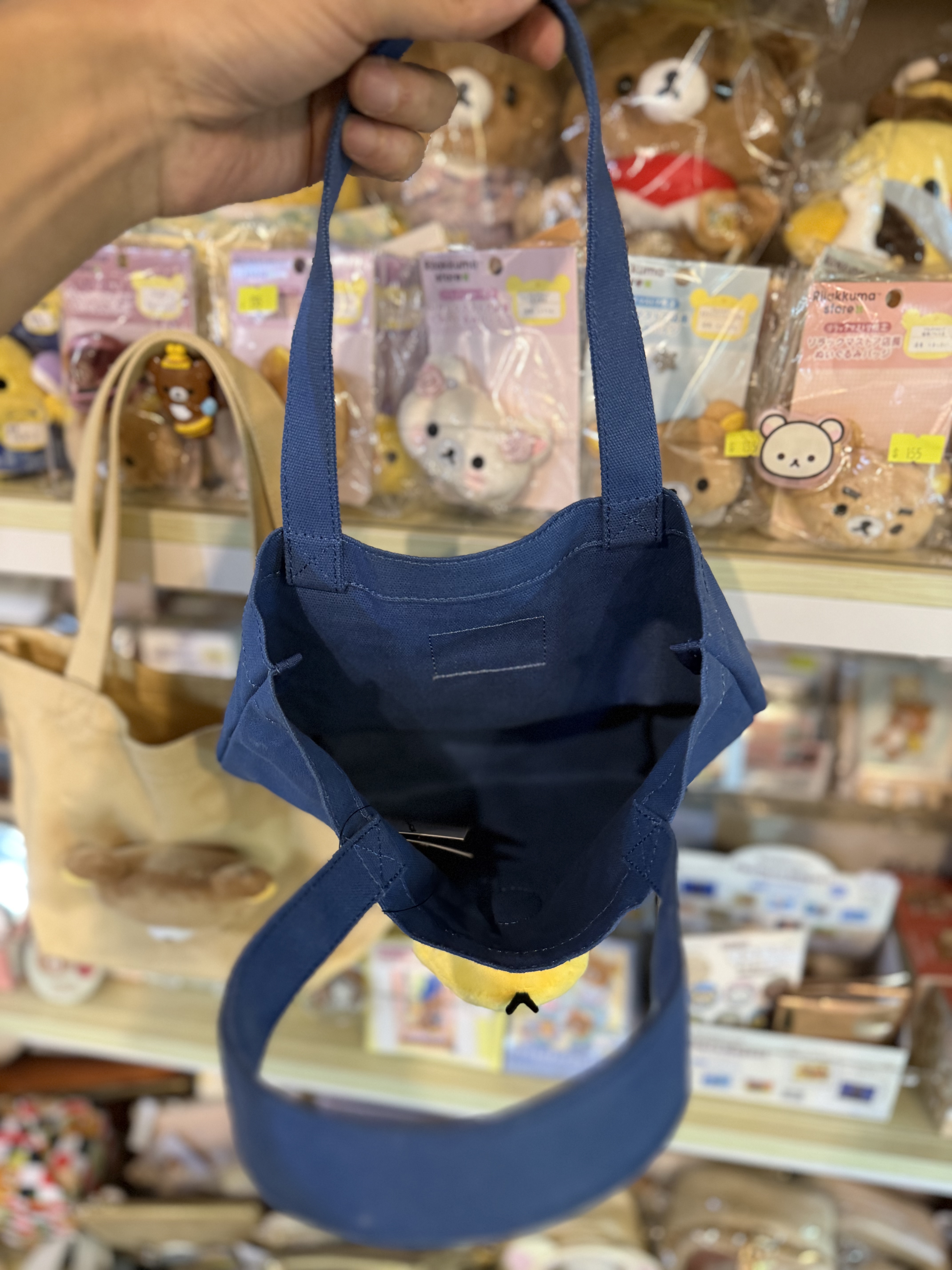 《現貨》全新日本專店限定 Rilakkuma立體頭仔手挽袋