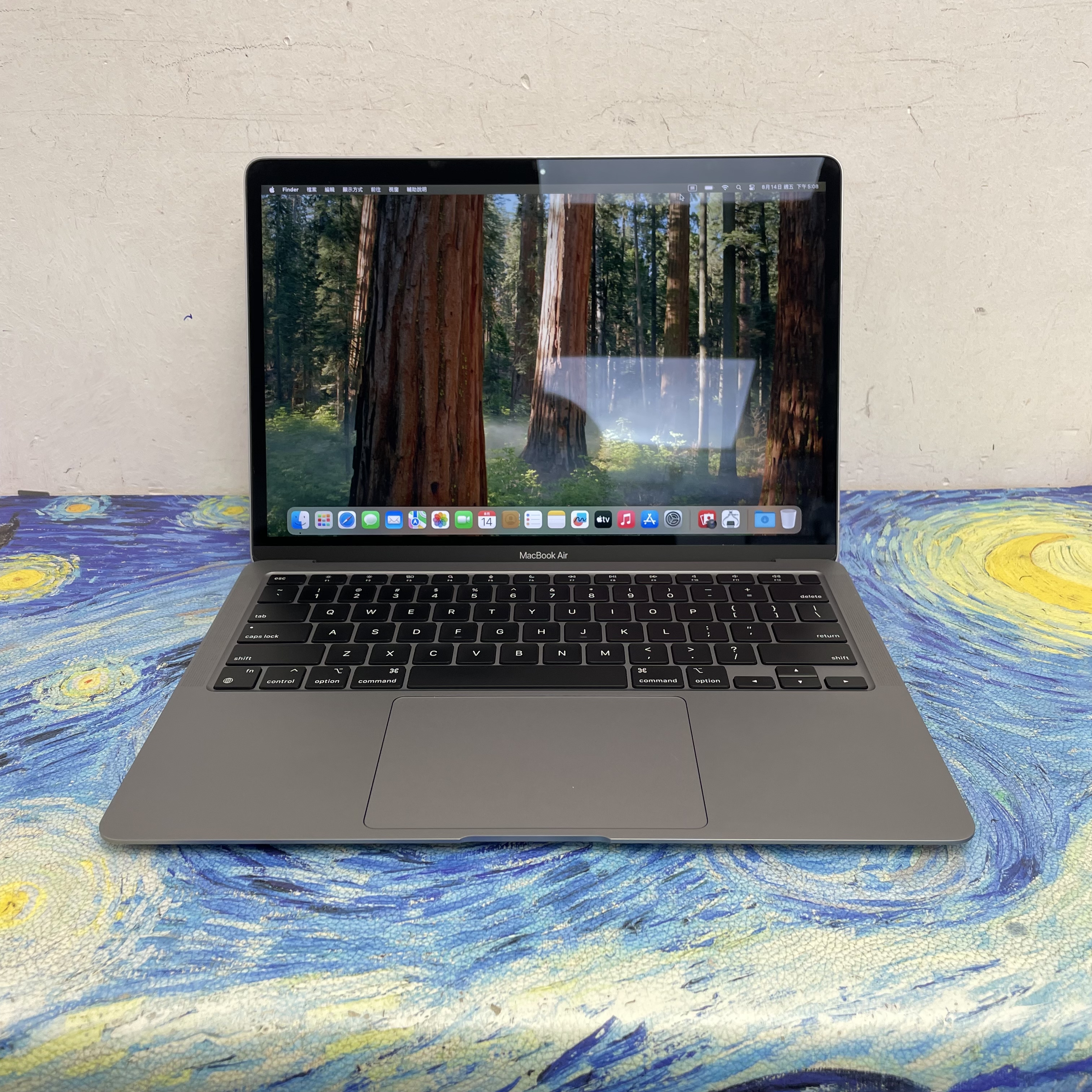 #5803 Apple MacBook Air 2021/M1 CPU/8GB Ram/256GB SSD/Touch ID/13吋Mon/灰色/ 