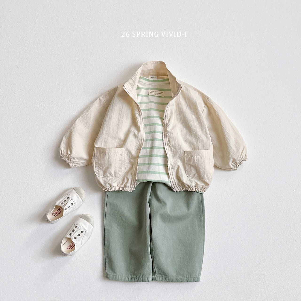 🌸預訂 韓國直送🌸🇰🇷VIVIDI六色清新條紋寬鬆長袖上衣