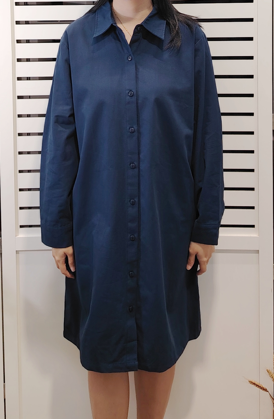H9152 Collar Shirt Dress 