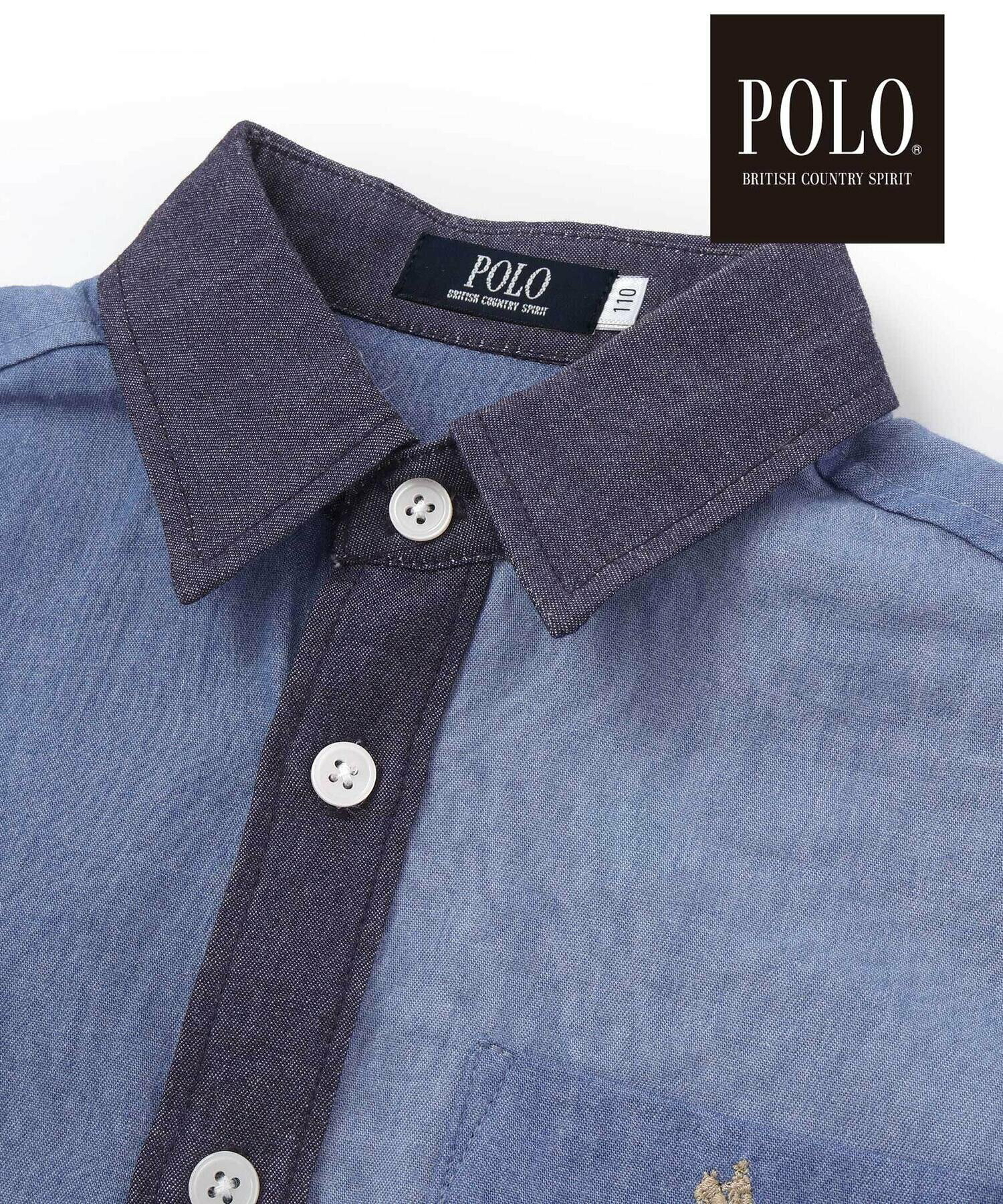 🇯🇵預訂 日本直送🇯🇵Slap Slip x Polo Bcs兩色標誌刺繡口袋撞色拼布短袖恤衫