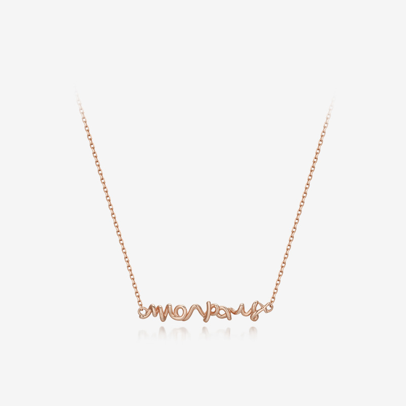 DIDIER DUBOT Mon Paris 玫瑰金頸鏈 (JDPNR5F26XX)