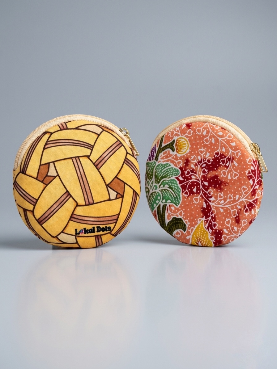 LD46 - Malaysia Heritage Batik Pouch (Takraw)