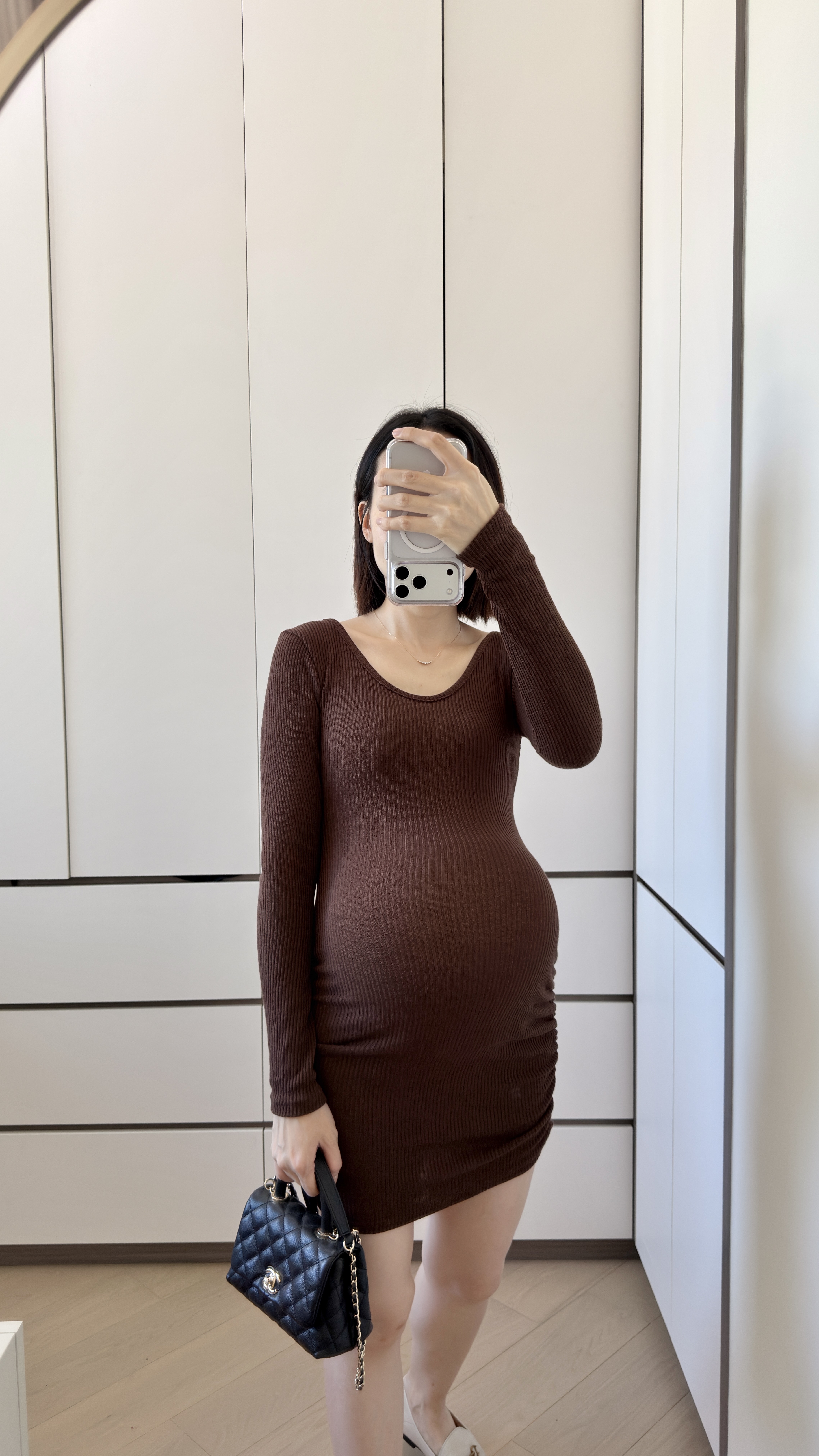The Sculpted Ribbed Mini Dress