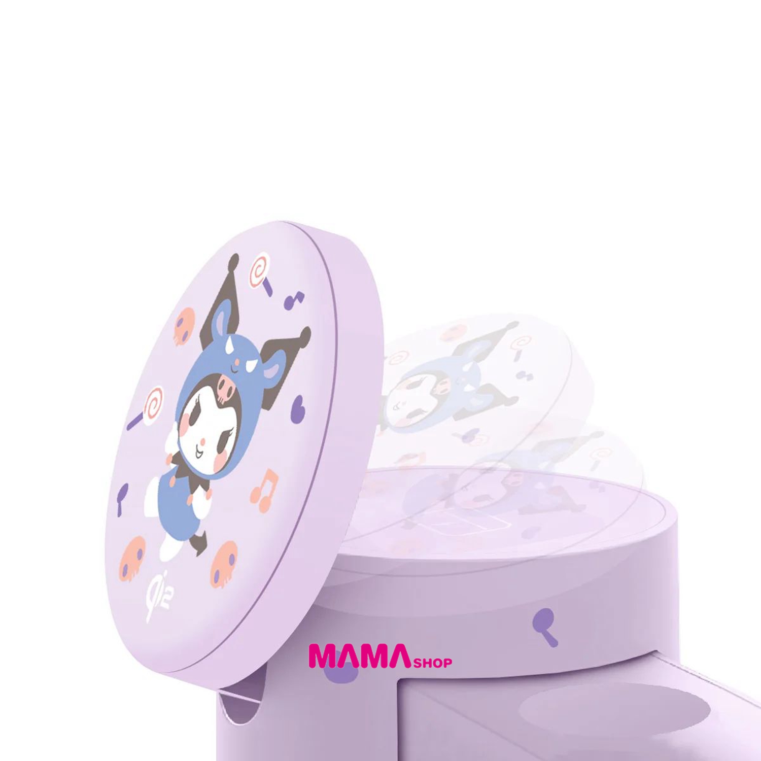 Sanrio Kuromi GE1 Qi2迷你掌心5合1 MagCharge 15W磁吸無線充電座(第二代KU2)
