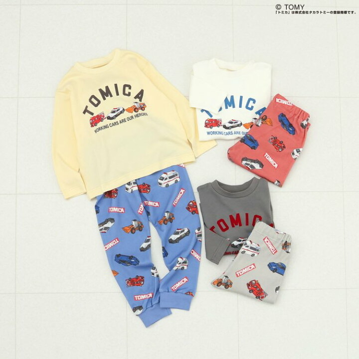 🇯🇵預訂 日本直送🇯🇵Breeze x Tomica系列三色車車印花長袖家居服上下套裝