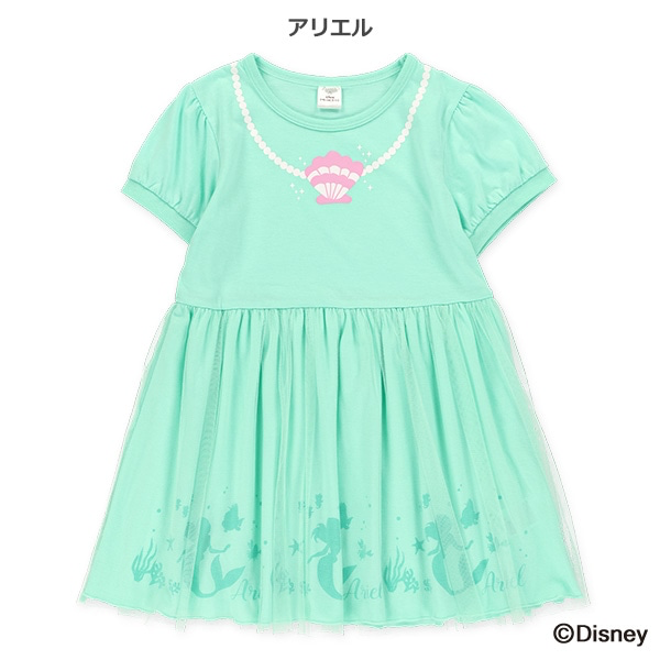 🇯🇵預訂 日本直送🇯🇵兩色Disney公主薄紗短袖連身裙