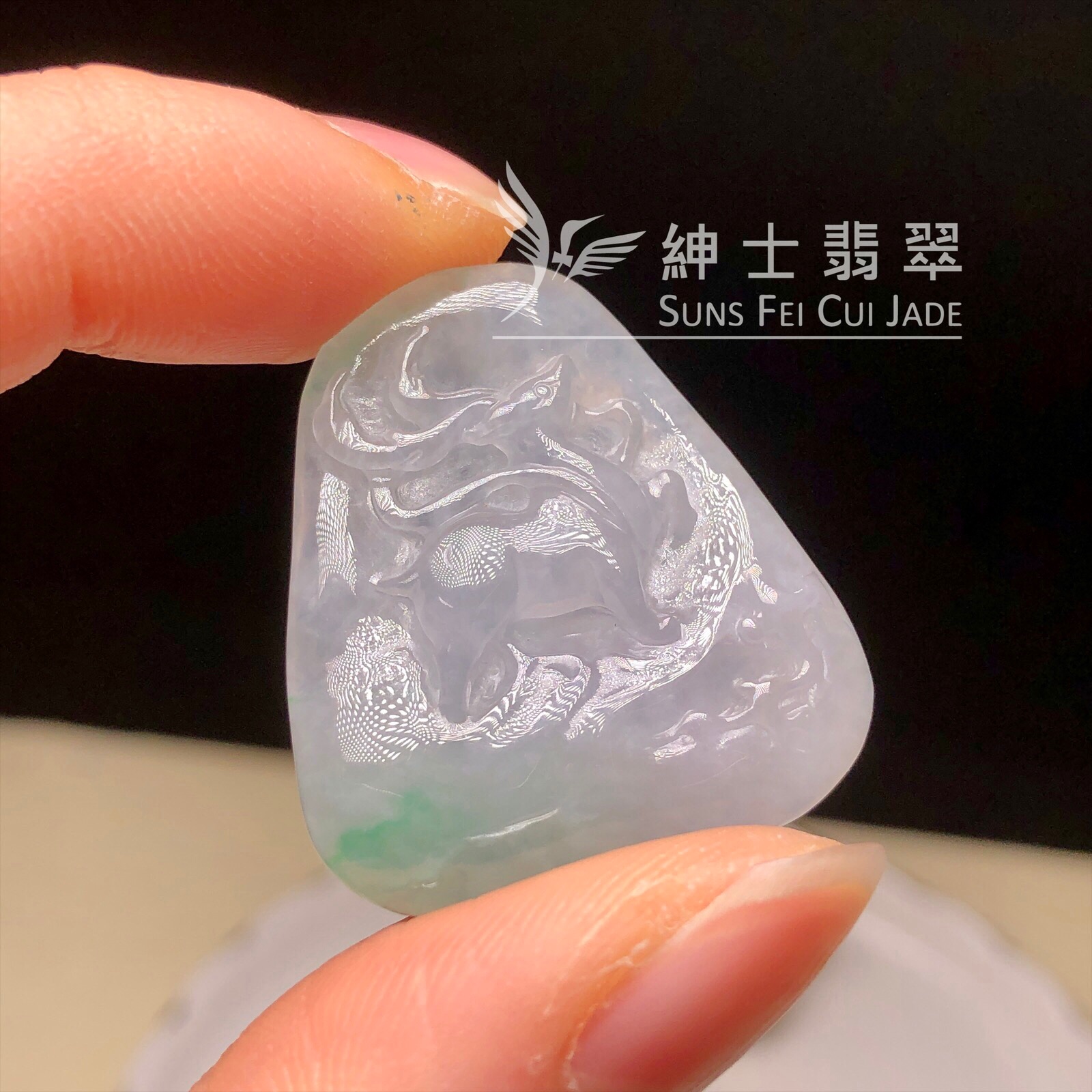 YK00107 金絲翡翠福鹿雙全