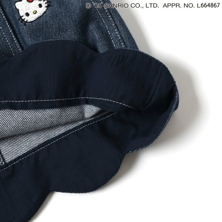 🇯🇵預訂 日本直送🇯🇵Apres les cours x Sanrio系列愛心人物刺繡口袋牛仔吊帶裙