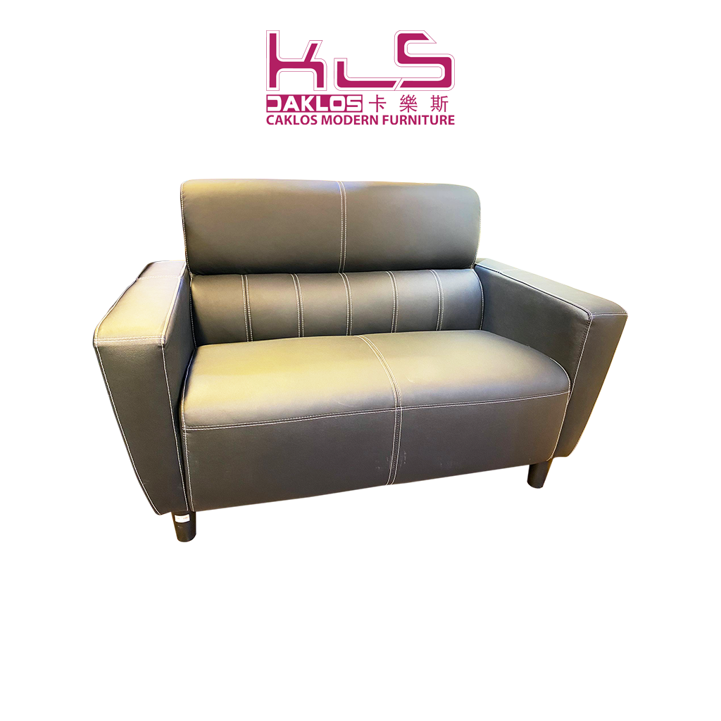 0232/半真皮兩座位梳化