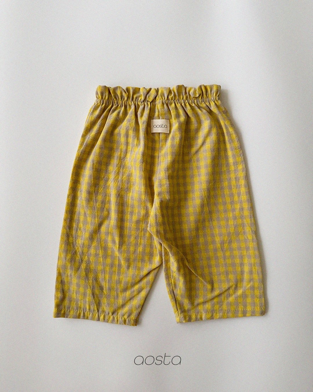 Aosta | [Caramel  Check Pants]  
