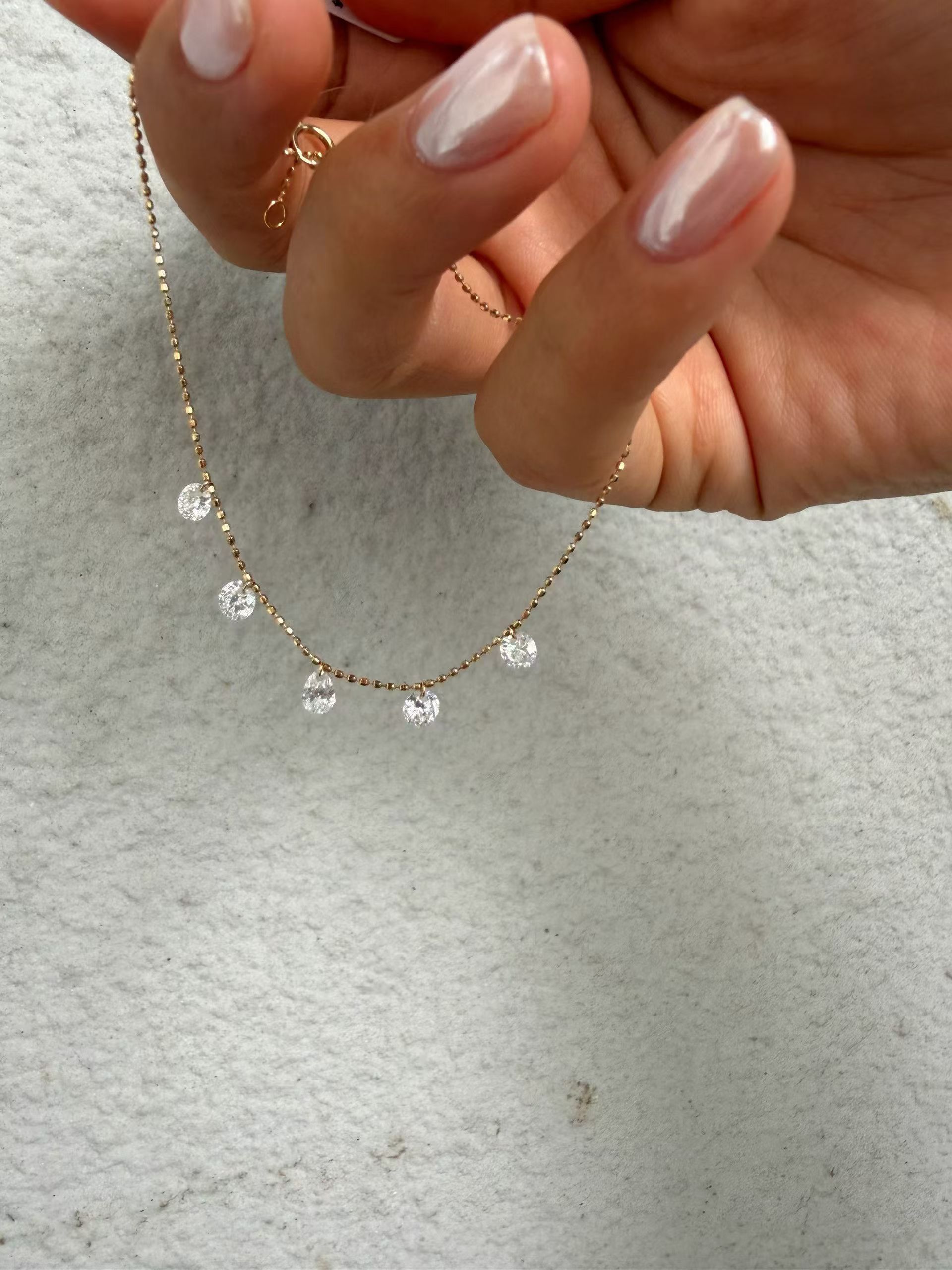 18K培育鑽石手鏈 D:0.775ct/5