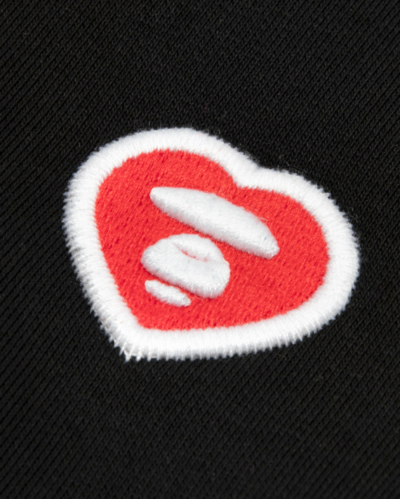 AAPE AAPENOW heart moonface embroidered cardigan (D381XXR)