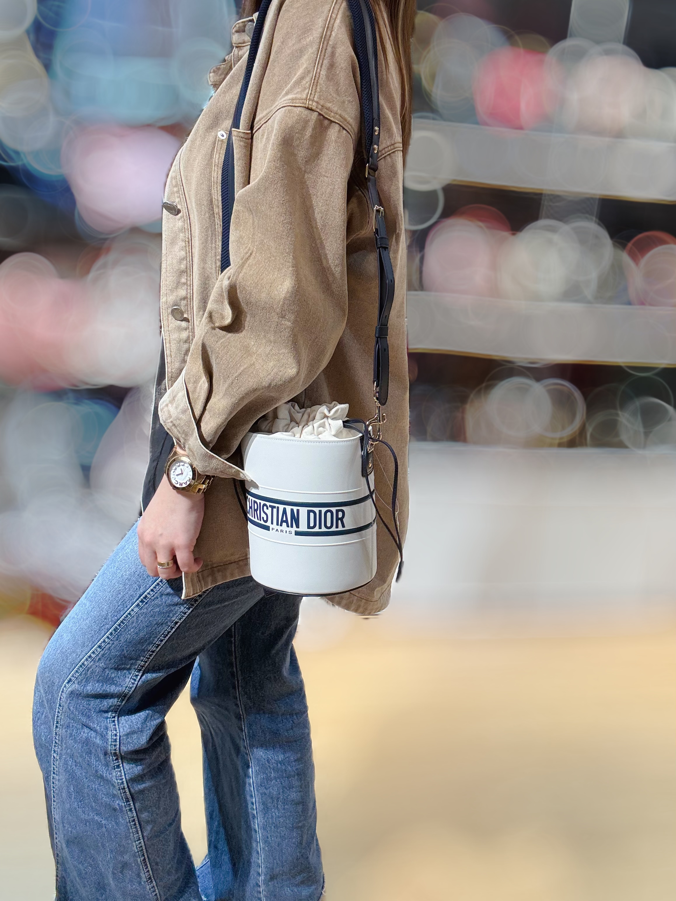 Dior Vibe bucket L white