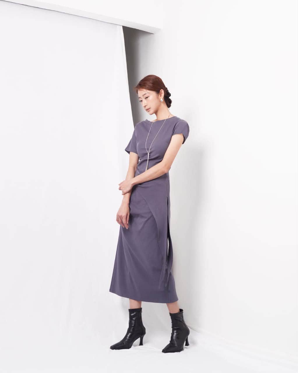 VIL-SW886029 ASYMMETRIC TOP SET SKIRT