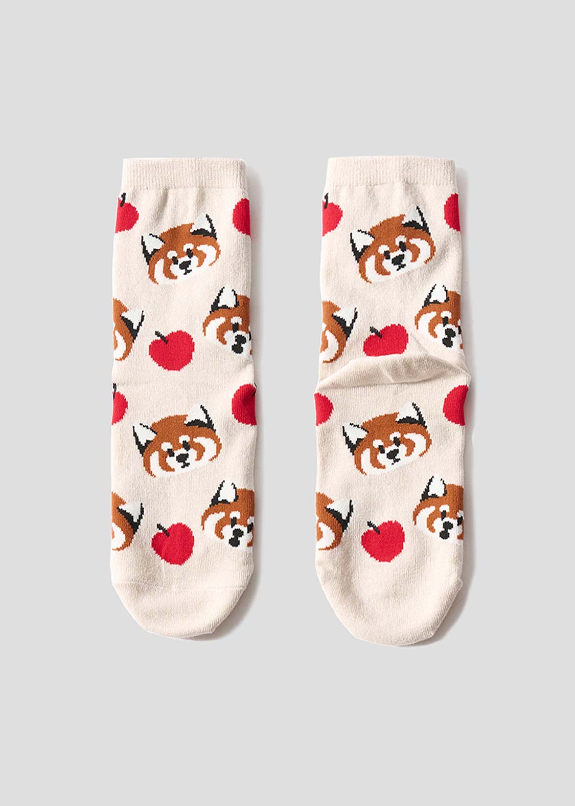 📦訂購 日本限定 graniph IKAKU Red Panda 小熊貓 中筒襪